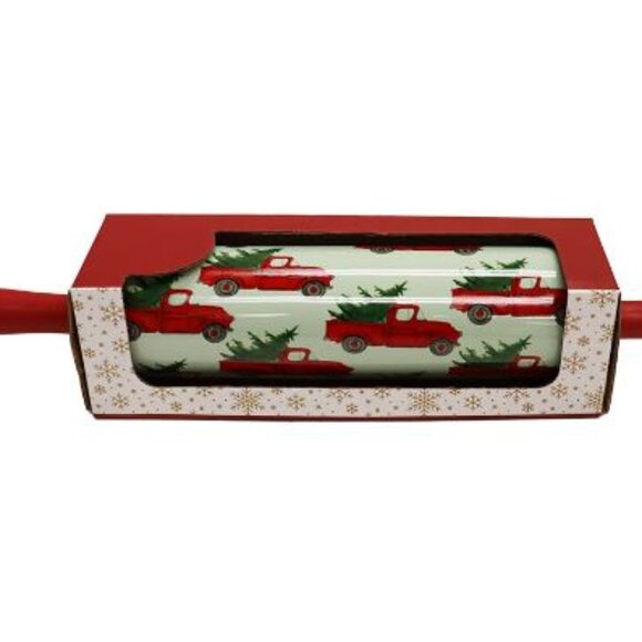 Winter Truck Tree Rolling Pin - Picture 1 of 2